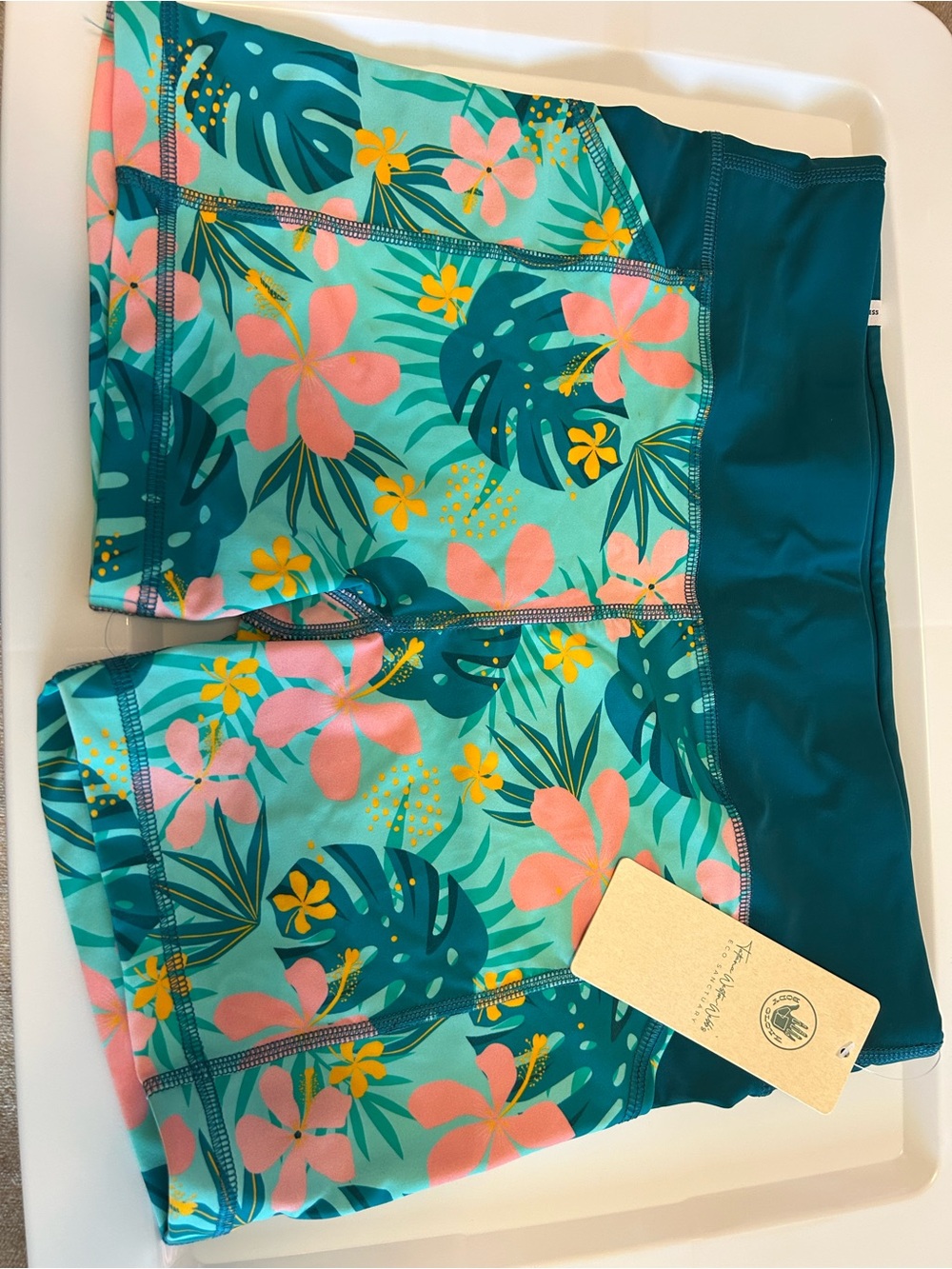Body Glove SET Splash Shorts and Equalizer Bra Flor Nove/Sea Mist Size L NWT - Picture 5 of 14